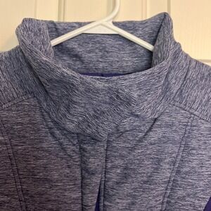 The North Face Women's Sz Med Purple Cowl Neck Thumb Holes Zip Up Fitted Jacket